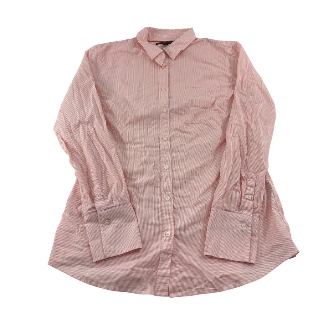 Banana Republic Womens Orange Riley Shirt‎ Size 10 Long Sleeve Button-Down